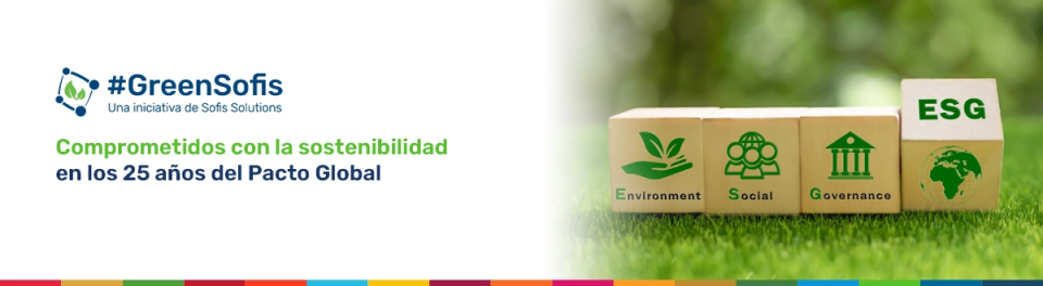 Dados que contienen los íconos de los criterios de sostenibilidad